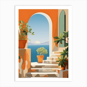 Mediterranean Sea View Art Print