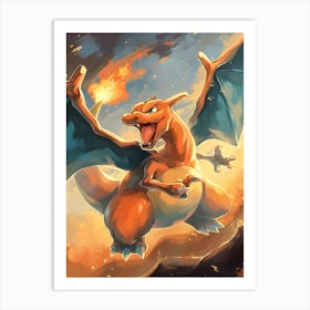 Charizard Pokemon Anime Manga Japan Poster Art Print