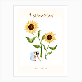 Sunflower by Sabina Fenn Art Print
