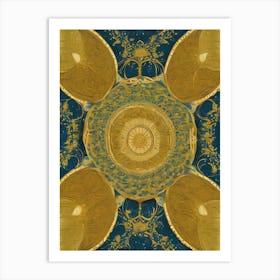 Gold And Blue Art Print