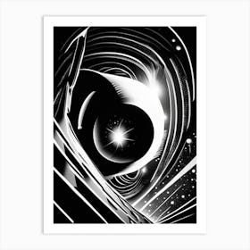 Binary Star Noir Comic Space Art Print