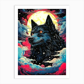 Wolf In The Sky 1 Art Print