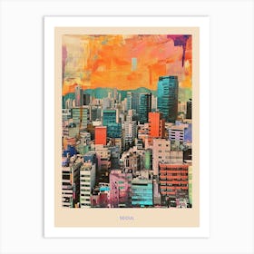 Kitsch Seoul Poster 4 Art Print