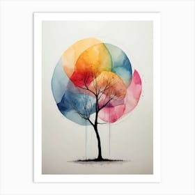 Watercolor Tree 7 Art Print