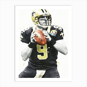 Drew Brees New Orleans 1 Art Print