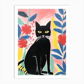 Matisse Inspired House Cat Painting Poster 1 Art Print