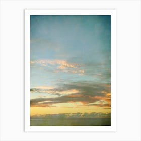 Sunset Over The Ocean Art Print