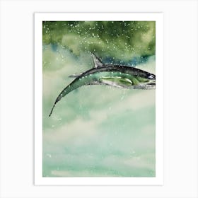 Humpback Whale II Storybook Watercolour Art Print