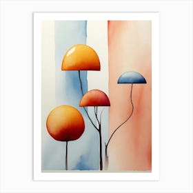 Mushroom Painting Art Print