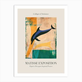 Dolphin 2 Matisse Inspired Exposition Animals Poster Art Print