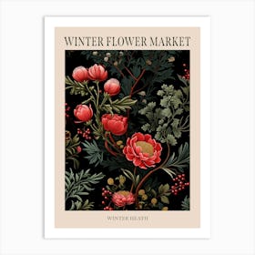 Winter Heath 4 Winter Flower Market Poster Art Print