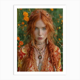 Bohemian Girl Art Print