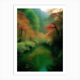 Autumn River Art Print