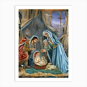 Nativity Scene 3 Art Print