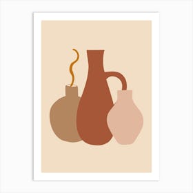 Three Vases Art Print