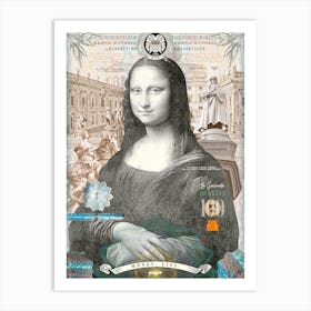 Moneylisa Art Print