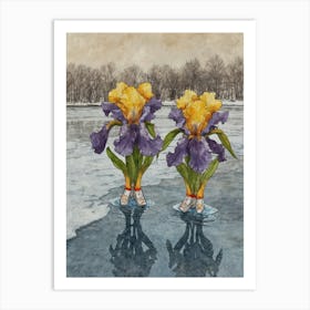 Ice Iris Art Print