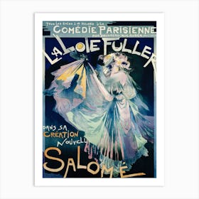 Poster Of Comédie–Parisienne With Portrait Of Loie Fuller (1895), Georges De Feure Art Print
