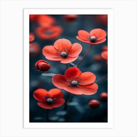 Red Poppy Flowers Art Print