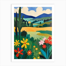 Field Of Flowers 3 Art Print