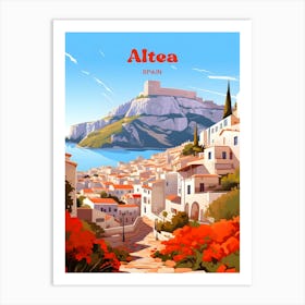 Altea Spain Travel Art Art Print