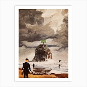 The Last Tree Fantasy Haystack Rock Art Print