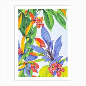 Blackberry Lily Eclectic Boho Art Print