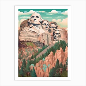 Mount Rushmore South Dakota Art Print