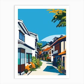 Ise Japan 5 Colourful Illustration Art Print