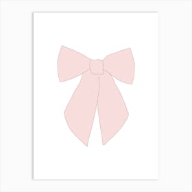 Pink Bow Coquette Art Print