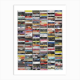 Ultimate 2000s Music Collection - Vintage Cassette Print Art Print