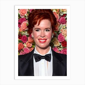 Molly Ringwald Illustration Movies Art Print