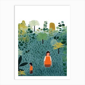  In The Jungle, Tiny People And Illustration 4 Art Print