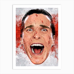 American Psycho Scream Art Print