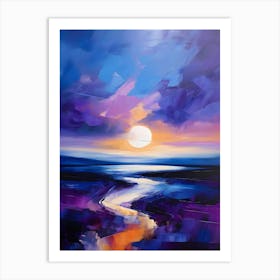 Sunset At Dundee Art Print