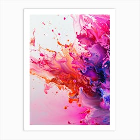 Colorful Paint Splash 2 Art Print