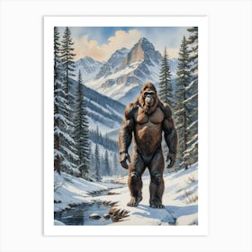 Bigfoot Creek Wild Mountains Art Print