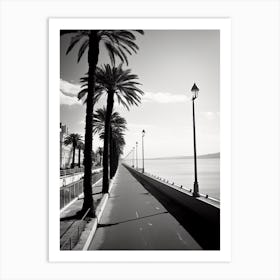 Nice, France, Black And White Old Photo 2 Art Print