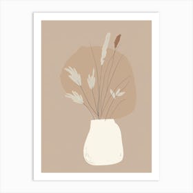 Helsinki Botanical Garden Boho Line Art Art Print