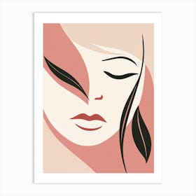 Woman'S Face 4 Art Print