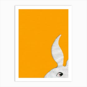 Sneaky Little Rabbit Art Print
