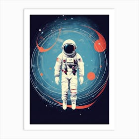 Infinity Bound: Astronaut's Sojourn Art Print