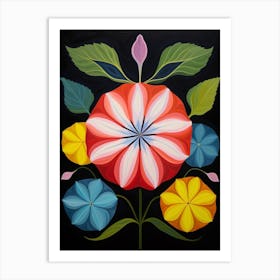 Petunia 2 Hilma Af Klint Inspired Flower Illustration Art Print