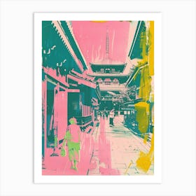 Yufuin Duotone Silkscreen 1 Art Print