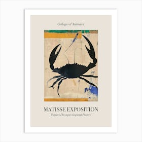 Crab 1 Matisse Inspired Exposition Animals Poster Art Print