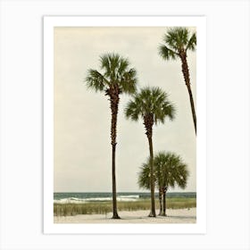 Gulf Shores Beach Alabama Vintage Art Print