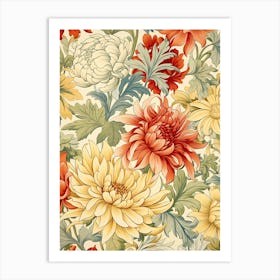 Chrysanthemums 8 Art Print