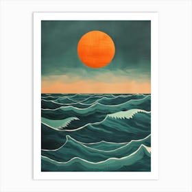 Sunset Over The Ocean 39 Art Print