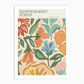 Flowers Market Zurich Art Print