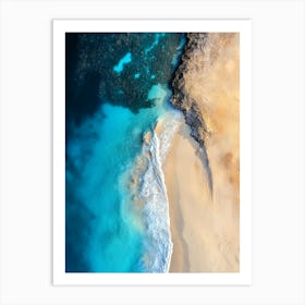 Aerial View Of A Beach 137 Art Print